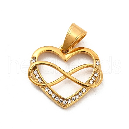 304 Stainless Steel Pendants STAS-K243-21G-1