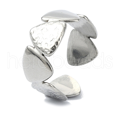 304 Stainless Steel Cuff Rings RJEW-M019-12P-1
