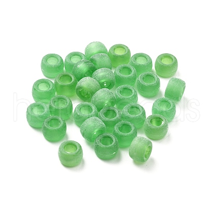 Frosted Transparent Plastic Beads KY-XCP0001-38-1