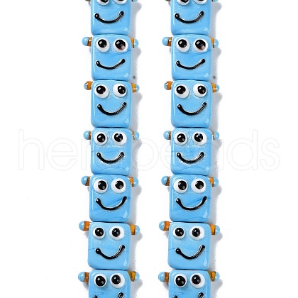 Handmade Lampwork Beads Strands LAMP-Q036-07G-1