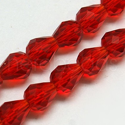 Glass Beads Strands X-EGLA-E010-8x12mm-08-1