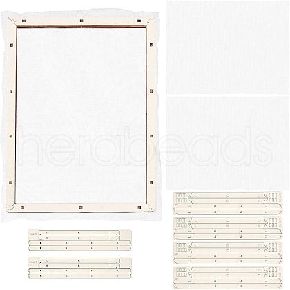 Basswood Assembled Paper Making Frame DIY-WH0001-73D-1
