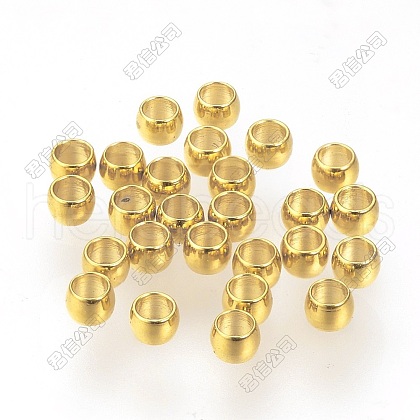 Ion Plating(IP) 316 Surgical Stainless Steel Crimp Beads X-STAS-F117-03G-01-1