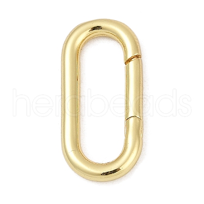 Brass Spring Gate Rings KK-S527-01G-B-1
