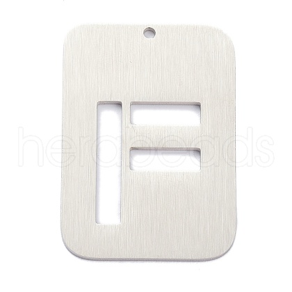 Non-Tarnish 304 Stainless Steel Pendants STAS-K216-49F-P-1