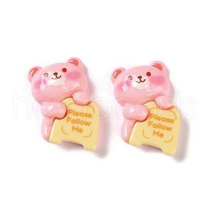 Cartoon Bear Opaque Resin Decoden Cabochons CRES-I031-05-1