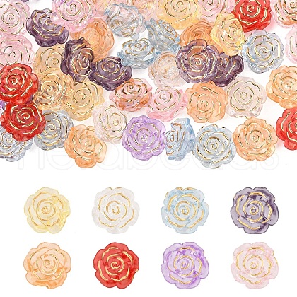 100Pcs Transparent Acrylic Beads TACR-CJ0001-72-1