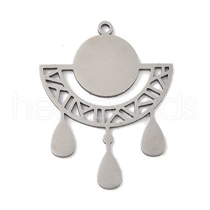304 Stainless Steel Pendants STAS-S174-22P-1