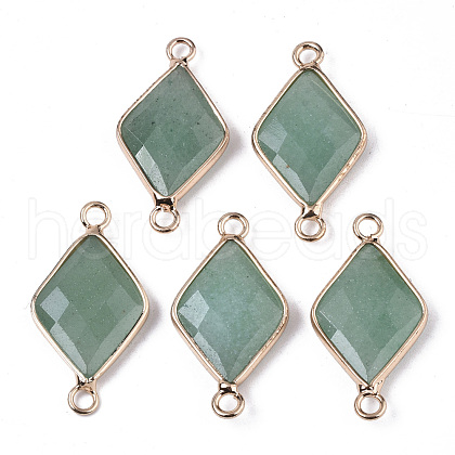 Natural Green Aventurine Links Connectors G-S359-107G-1