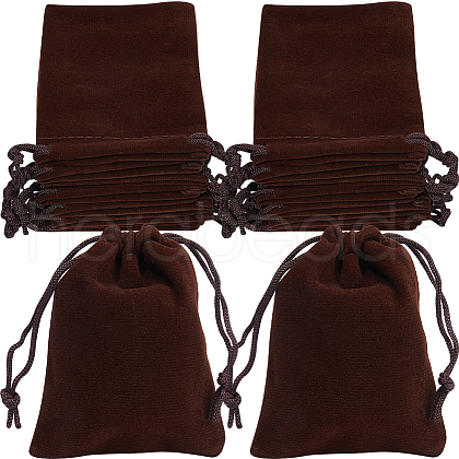 Beebeecraft Velvet Jewelry Drawstring Gift Bags ABAG-BBC0001-10B-03-1