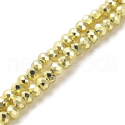 Electroplate Glass Beads Strands X-EGLA-D030-15A-03-1