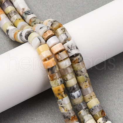 Natural Yellow Opal Beads Strands G-Z006-C41-1