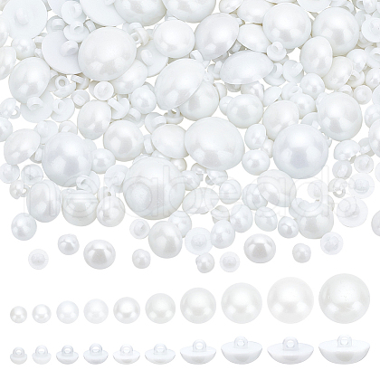   340Pcs 10 Style Plastic Shank Buttons Sets BUTT-PH0001-22-1
