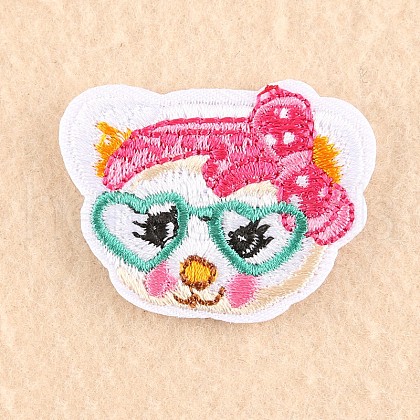Computerized Embroidery Cloth Iron on/Sew on Patches DIY-F030-16F-1