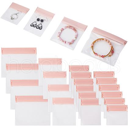 Gorgecraft 4 Sizes Plastic Anti-oxidation Jewelry Zip Lock Bags ABAG-GF0001-30-1