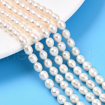 Natural Cultured Freshwater Pearl Beads Strands PEAR-N012-05X-01-1