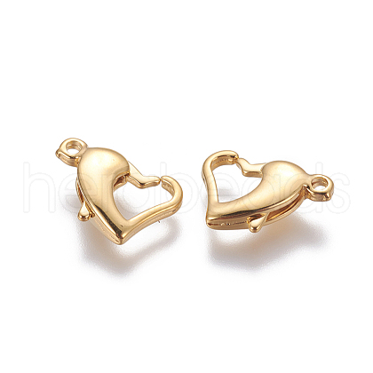 304 Stainless Steel Lobster Claw Clasps X-STAS-G190-11G-1