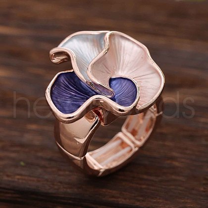 Zinc Alloy & Enamel Finger Rings for Women FS-WG84CD9-03-1
