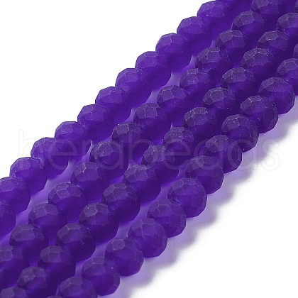 Transparent Glass Beads Strands EGLA-A044-T1mm-MD06-1