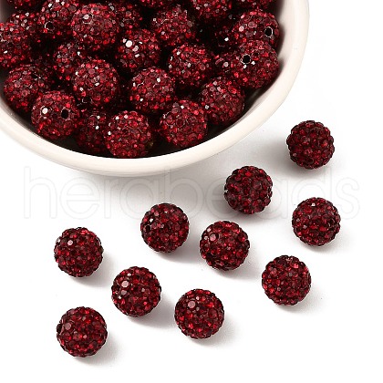 Pave Disco Ball Beads RB-H258-10MM-208-1