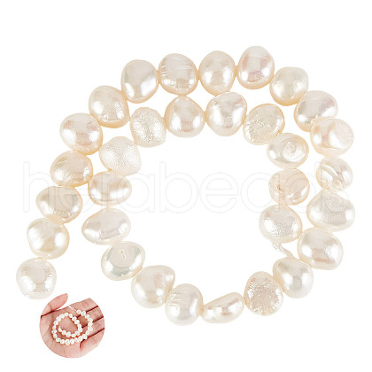 GOMAKERER 1 Strand Natural Cultured Freshwater Pearl Beads Strands PEAR-GO0001-26-1