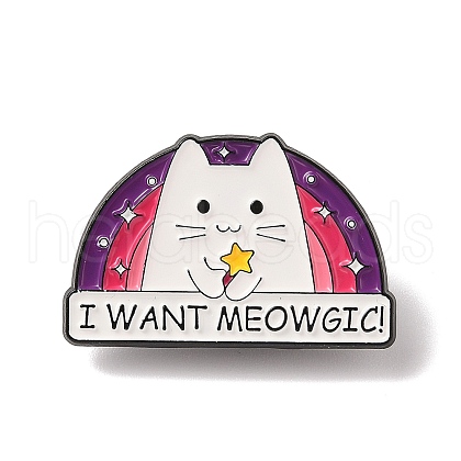 Cat Shape Enamel Pins JEWB-P039-11EB-01-1