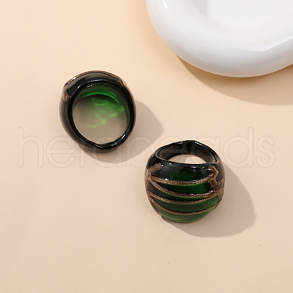 Glass Finger Rings for Women FS-WG2BA6A-06-1