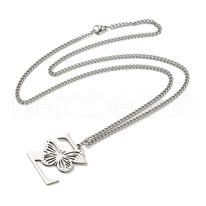 201 Stainless Steel Necklace NJEW-Q336-01Z-P-1