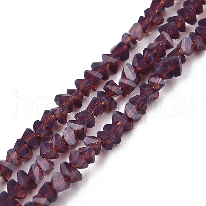 Opaque Solid Color Glass Beads Strands GLAA-N052-01-A07-1