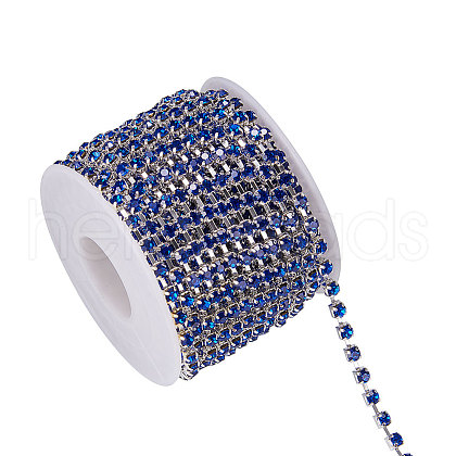 Brass Rhinestone Strass Chains CHC-BC0002-S14-06S-1