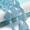 Natural Quartz Imitation Aquamarine Beads Strands G-P528-L09-01-2