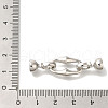 Brass Fold Over Clasps KK-K389-118P-3