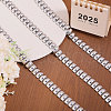 Rectangle Plastic Beaded Trimming DIY-WH0656-36A-5
