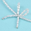 Resin Pearl Beaed Bowknot Pendant Necklaces for Women NJEW-K386-02A-P-5