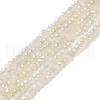 Electroplate Glass Faceted Rondelle Beads Strands EGLA-D020-3x2mm-05-A-1