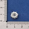 Brass Micro Pave Clear Cubic Zirconia Beads KK-D378-24S-02-3