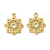 Ion Plating(IP) 304 Stainless Steel Charms STAS-J042-03G-1