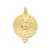 Brass Micro Pave Cubic Zirconia Pendants KK-G416-62G-1