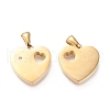 Valentine's Day Ion Plating(IP) 304 Stainless Steel Pendants STAS-F253-02G-2