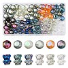 90Pcs 12 Style Electroplate Glass Beads Strands EGLA-YW0001-54-1