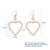 Faceted Glass Dangle Earrings EJEW-JE03737-05-3