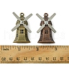 6Pcs 2 Colors Tibetan Style Alloy Pendants FIND-FS0002-56-5