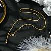 2mm Rack Plating Brass Rope Chain Adjustable Slider Necklaces for Women Men MAK-L044-06G-3