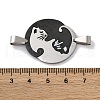 201 Stainless Steel Split Pendants STAS-Q342-11P-3