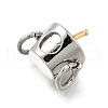 Brass Champagne Wine Bucket Charms KK-V002-21GP-2
