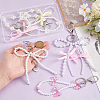 6Pcs Acrylic & Alloy & Plastic Keychain KEYC-PH01538-3
