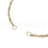 304 Stainless Steel Singapore Chain Slider Bracelet Making AJEW-JB01344-01-2