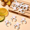 Cow Silicone Focal Beads SIL-CJC0001-13-6