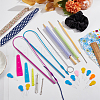  Plastic & Iron Fabric Tube Turner & Elastic Manual Rope Threaders DIY-NB0010-25-8