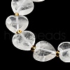 Natural Quartz Crystal Beads Strands G-B044-B15-01-4